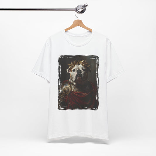 English Bulldog Roman Emperor Graphic Tee