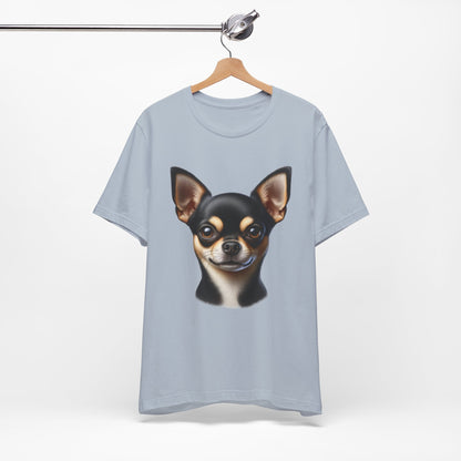 Chihuahua Black & Tan Smooth Coat Realistic Graphic Tee