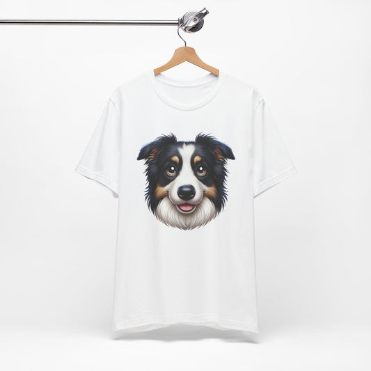 Australian Shepherd Black Tri Cartoon Graphic Tee