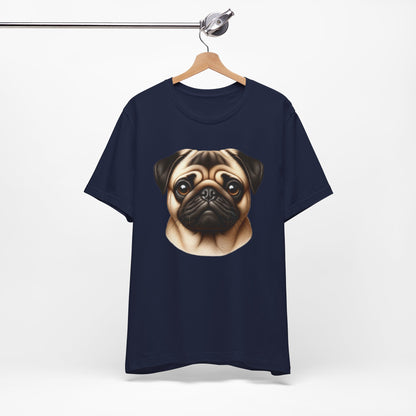 Pug Fawn Realistic Graphic Tee