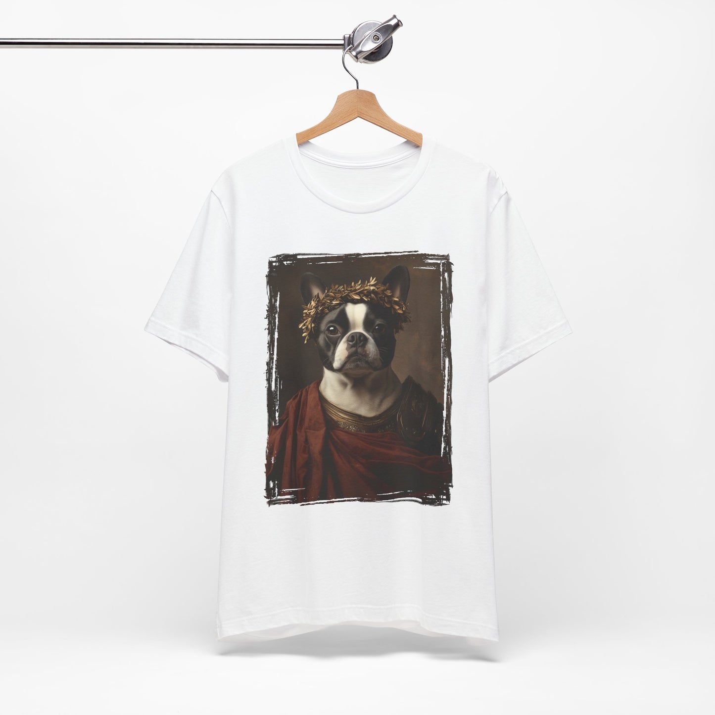 Boston Terrier Roman Emperor Graphic Tee