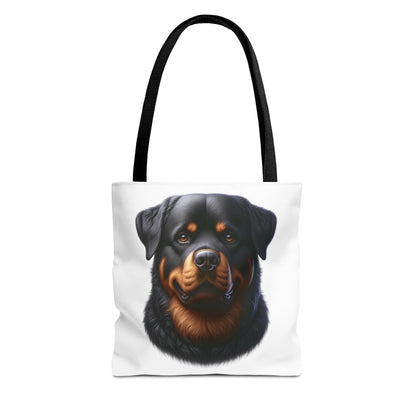 Rottweiler Realistic Illustration Tote Bag