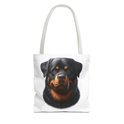 Rottweiler Realistic Illustration Tote Bag