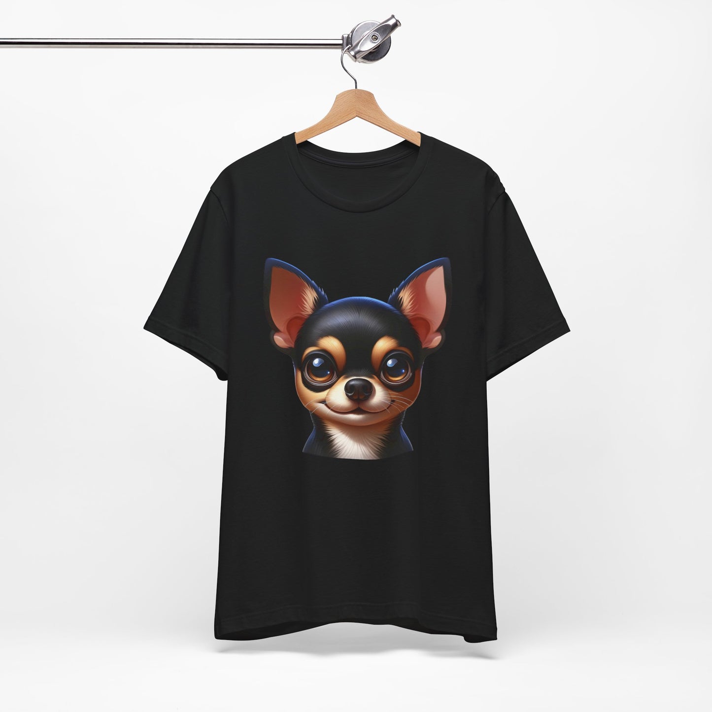 Chihuahua Black & Tan Smooth Coat Cartoon Graphic Tee