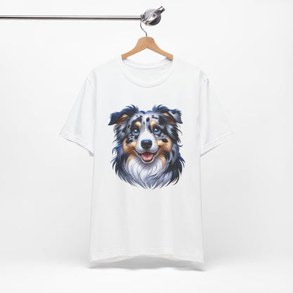 Australian Shepherd Blue Merle Cartoon Graphic Tee