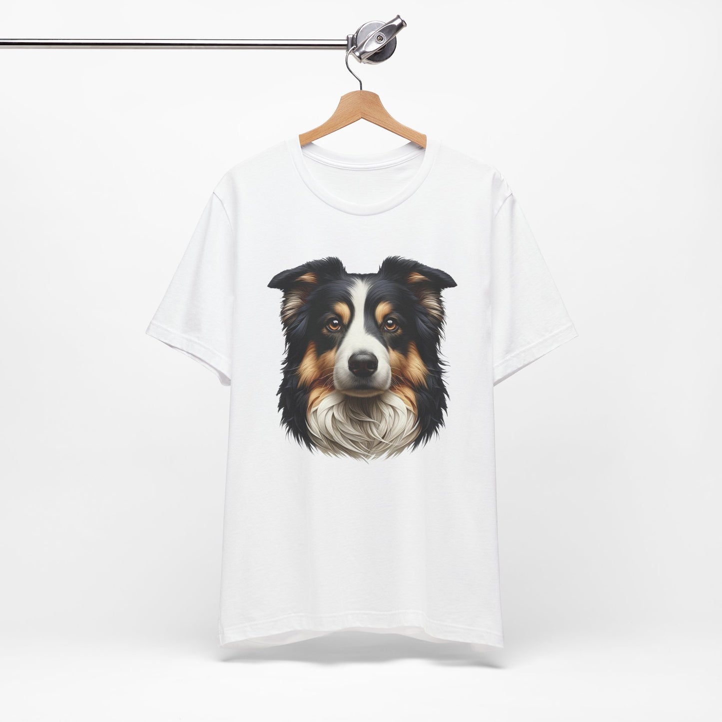 Australian Shepherd Black Tri Realistic Graphic Tee