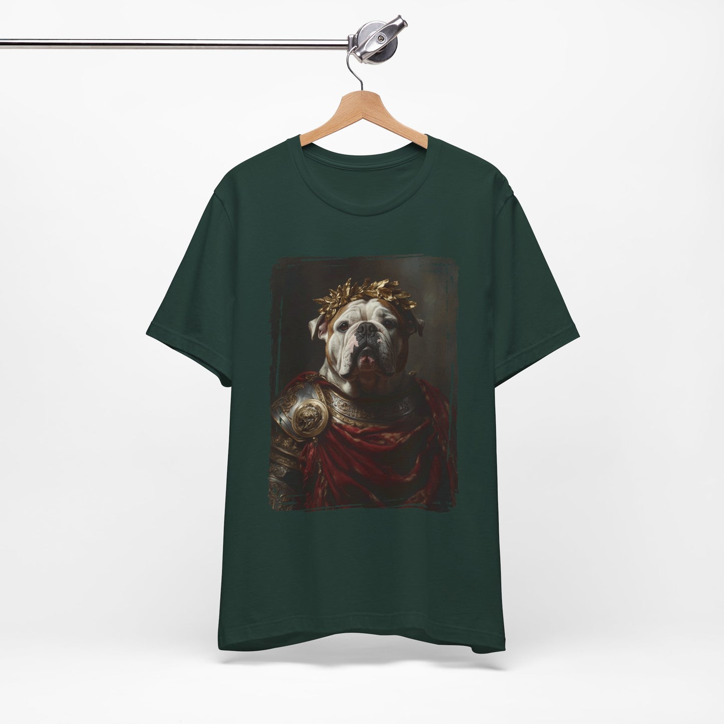 English Bulldog Roman Emperor Graphic Tee