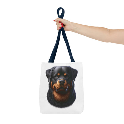 Rottweiler Realistic Illustration Tote Bag