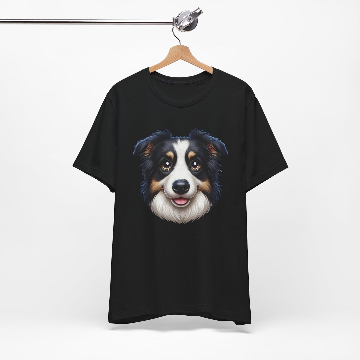 Australian Shepherd Black Tri Cartoon Graphic Tee