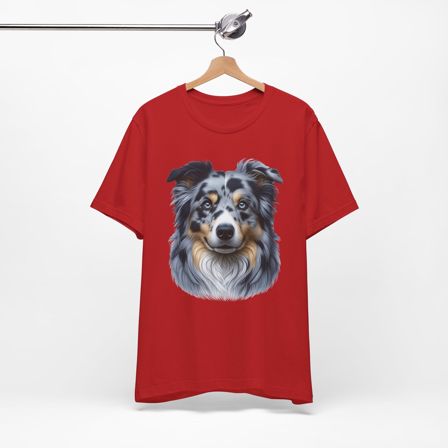 Australian Shepherd Blue Merle Realistic Graphic Tee