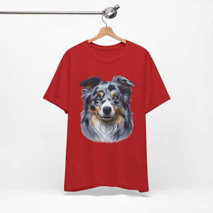 Australian Shepherd Blue Merle Realistic Graphic Tee