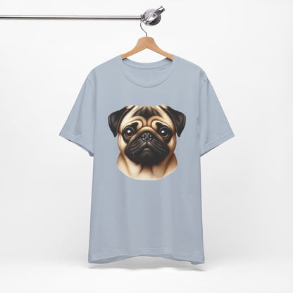 Pug Fawn Realistic Graphic Tee