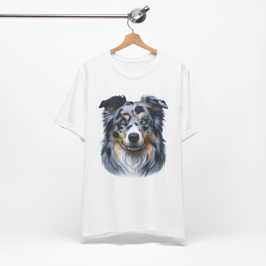 Australian Shepherd Blue Merle Realistic Graphic Tee