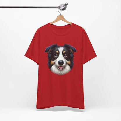 Australian Shepherd Black Tri Cartoon Graphic Tee