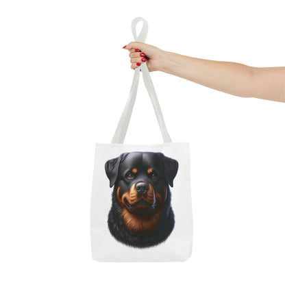 Rottweiler Realistic Illustration Tote Bag