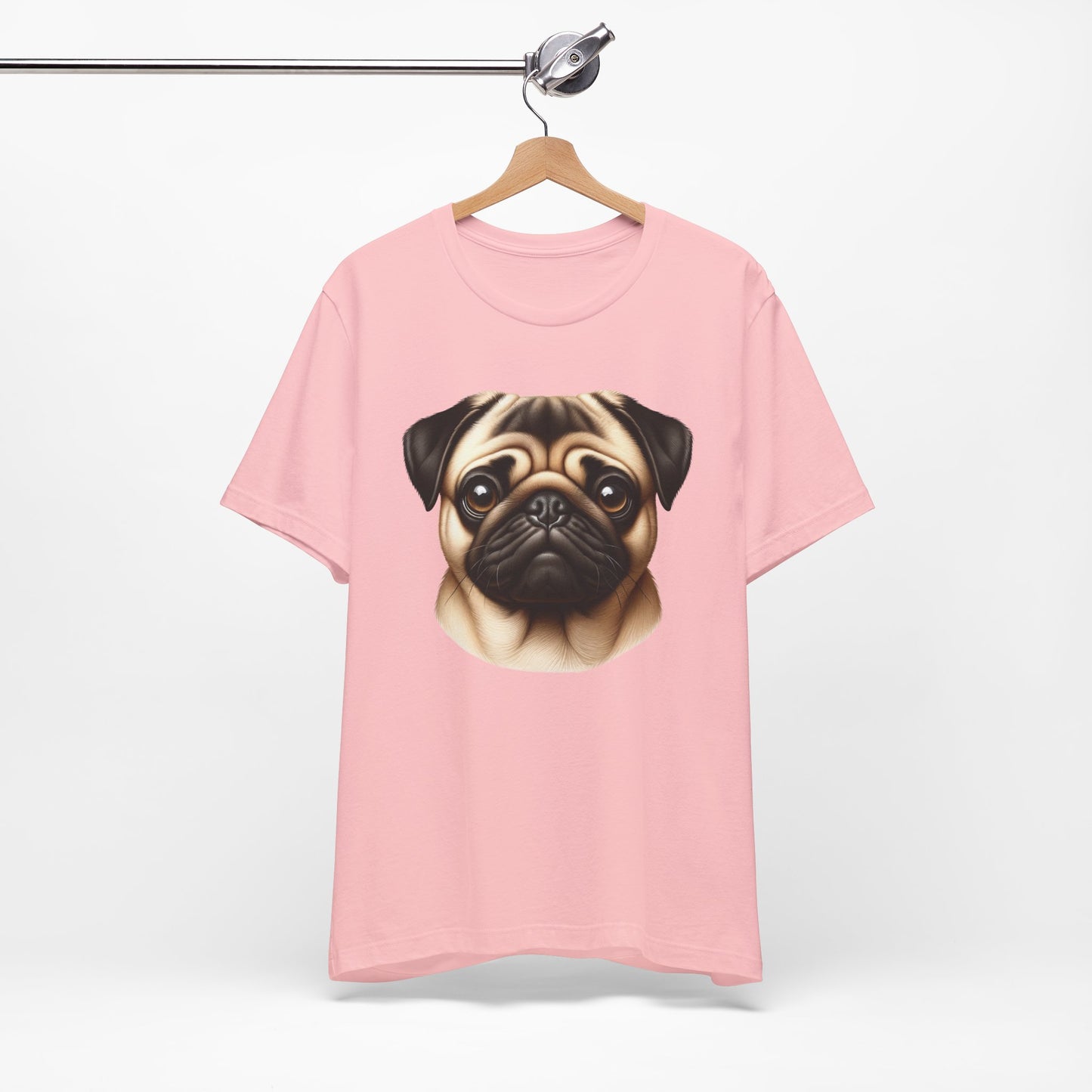 Pug Fawn Realistic Graphic Tee