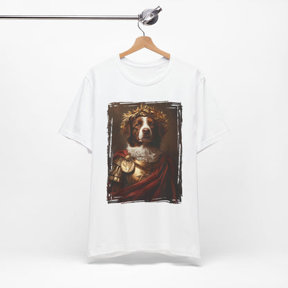 Brittany Spaniel Roman Emperor Graphic Tee