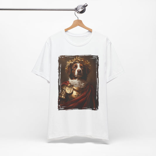 Brittany Spaniel Roman Emperor Graphic Tee