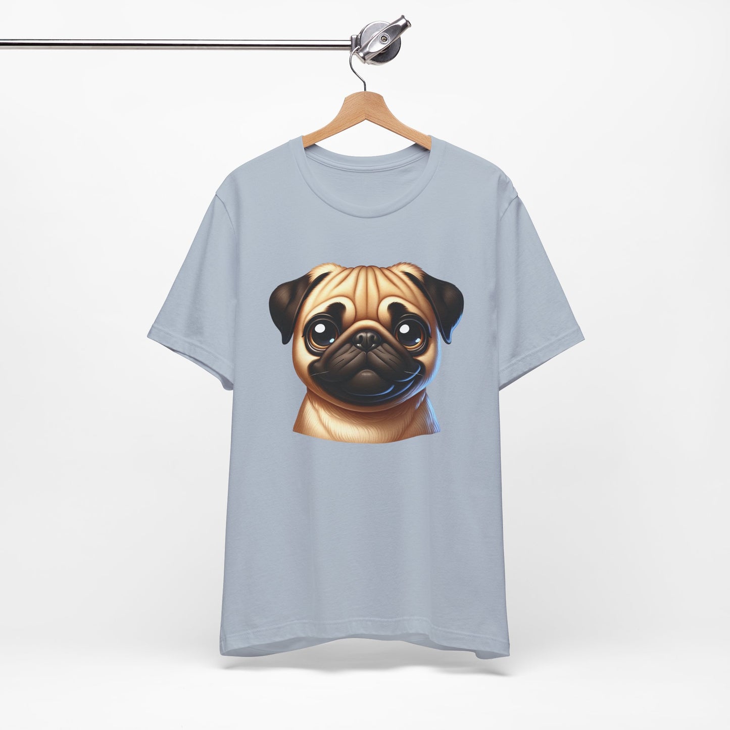 Pug Fawn Cartoon Graphic Tee