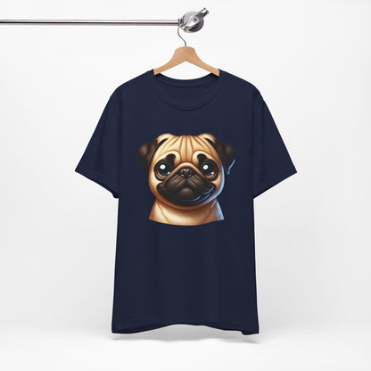 Pug Fawn Cartoon Graphic Tee