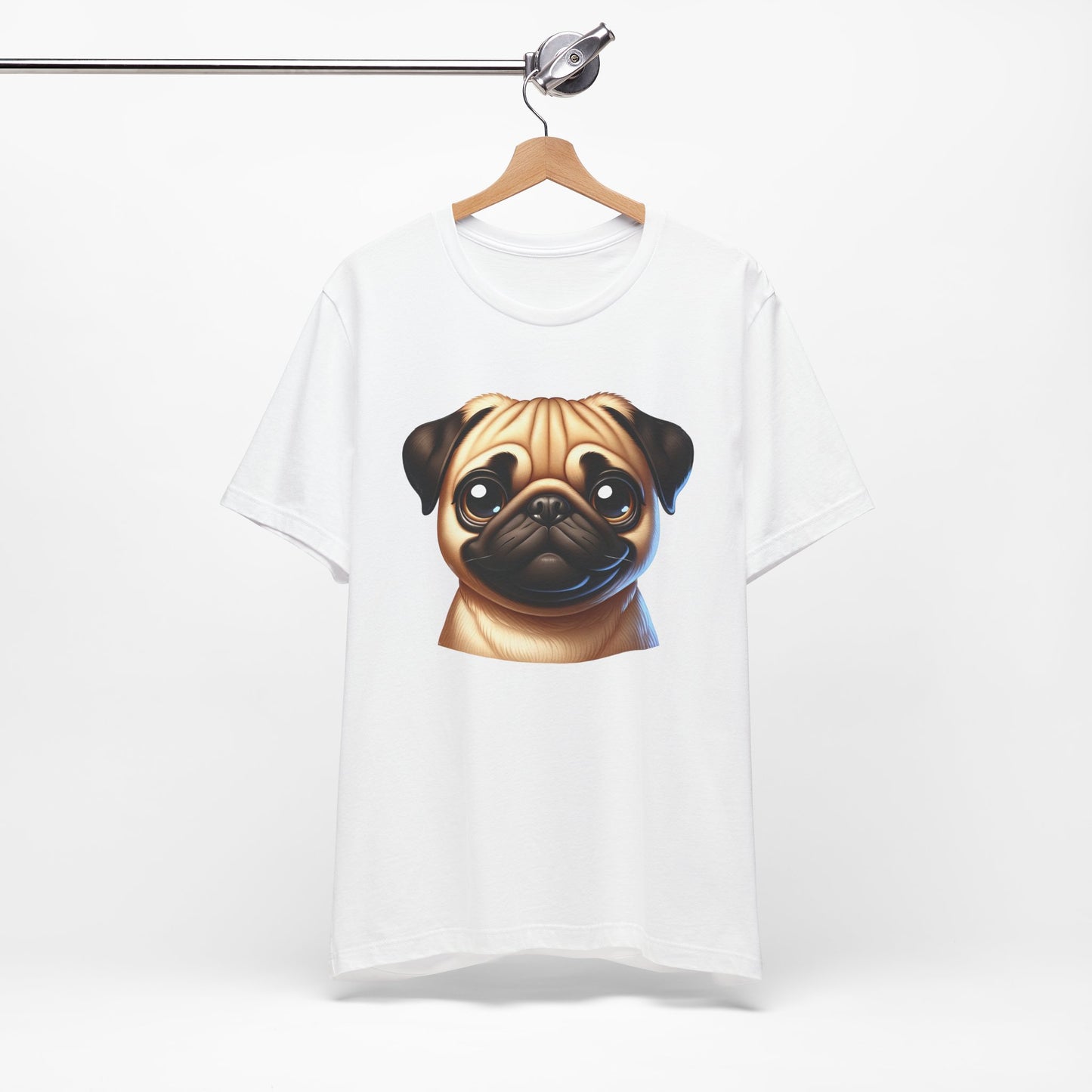 Pug Fawn Cartoon Graphic Tee