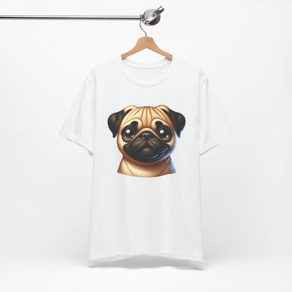 Pug Fawn Cartoon Graphic Tee