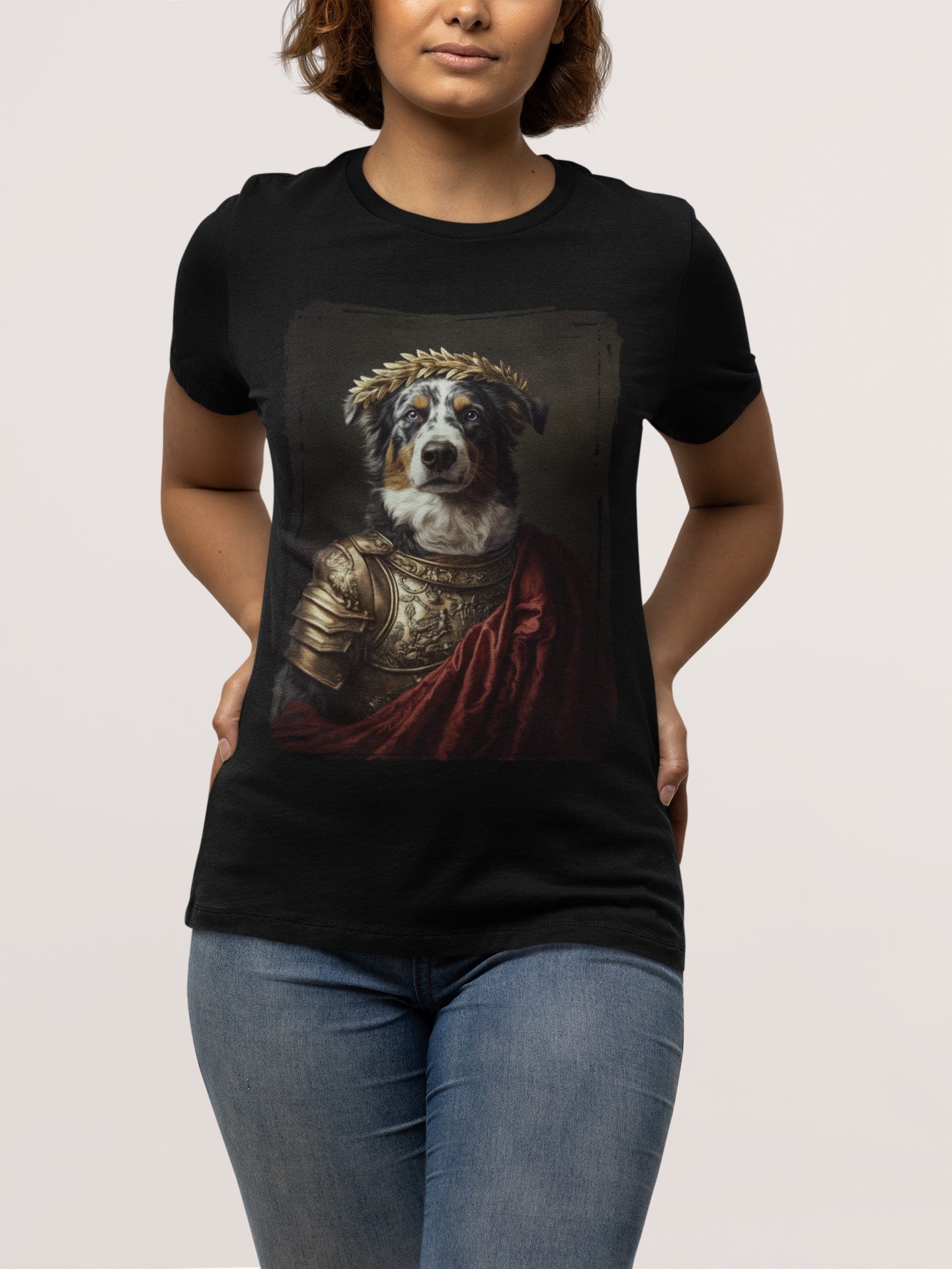 Australian Shepherd Roman Emperor Graphic Tee