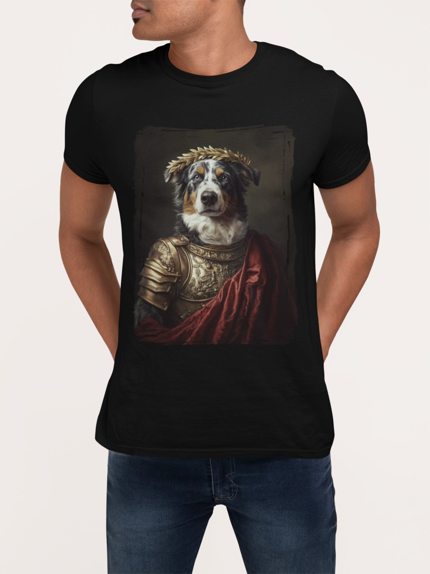Australian Shepherd Roman Emperor Graphic Tee