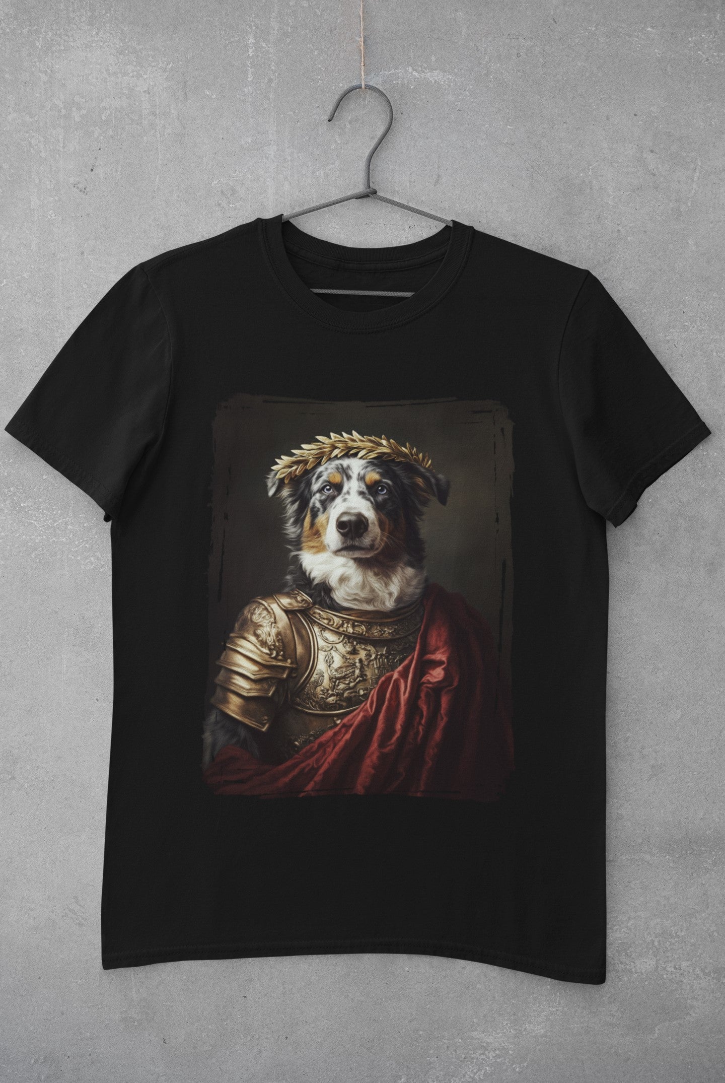 Australian Shepherd Roman Emperor Graphic Tee
