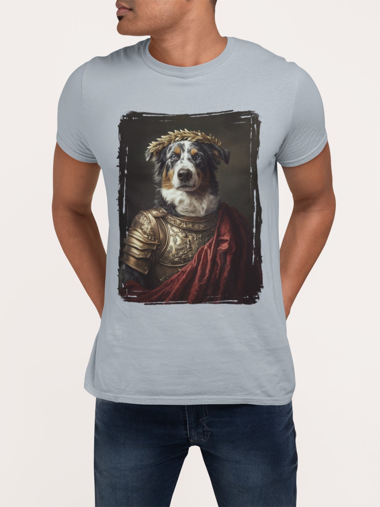 Australian Shepherd Roman Emperor Graphic Tee