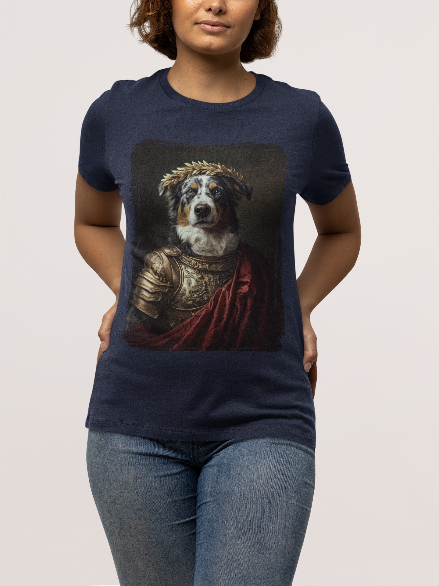 Australian Shepherd Roman Emperor Graphic Tee