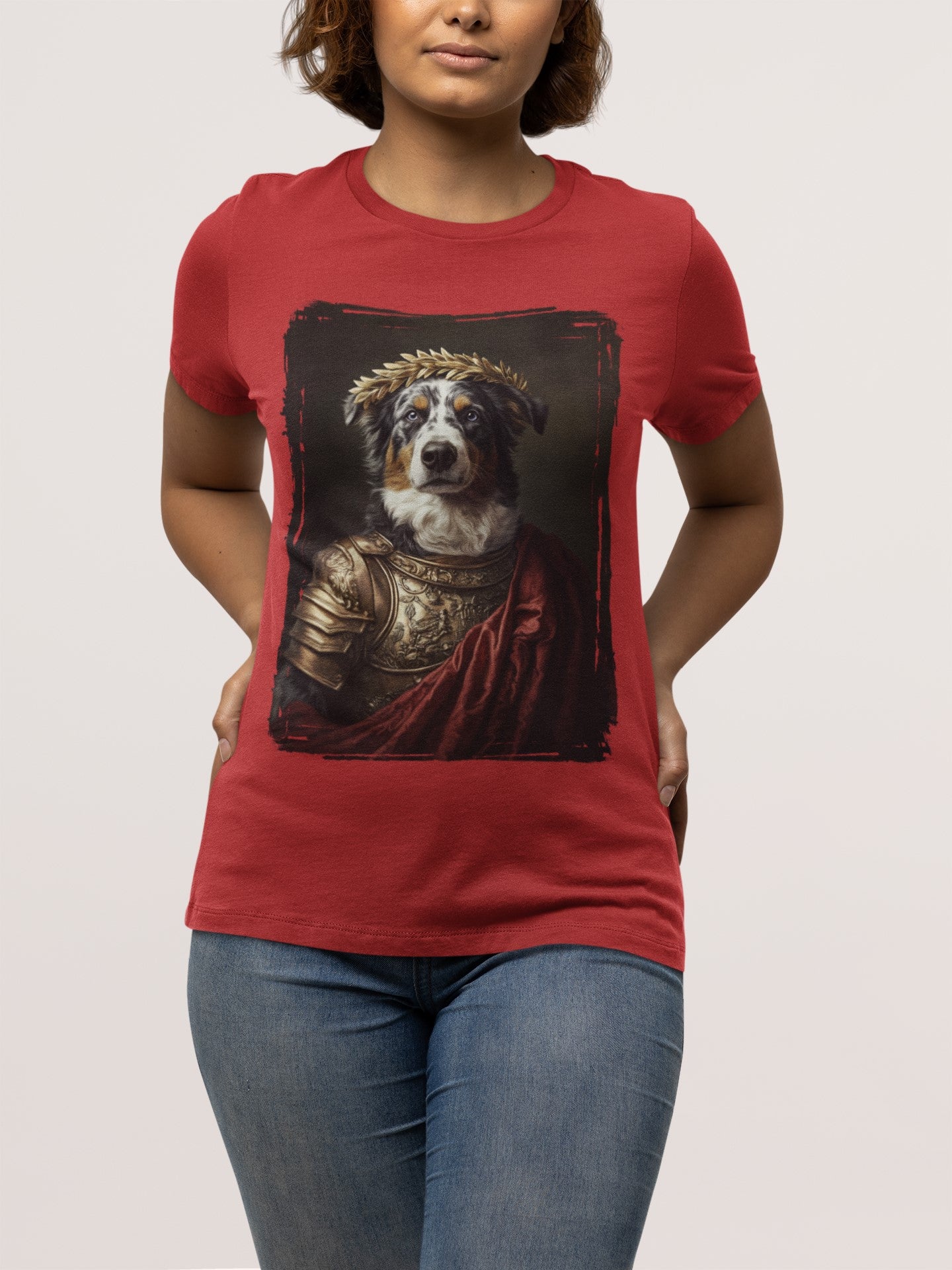 Australian Shepherd Roman Emperor Graphic Tee