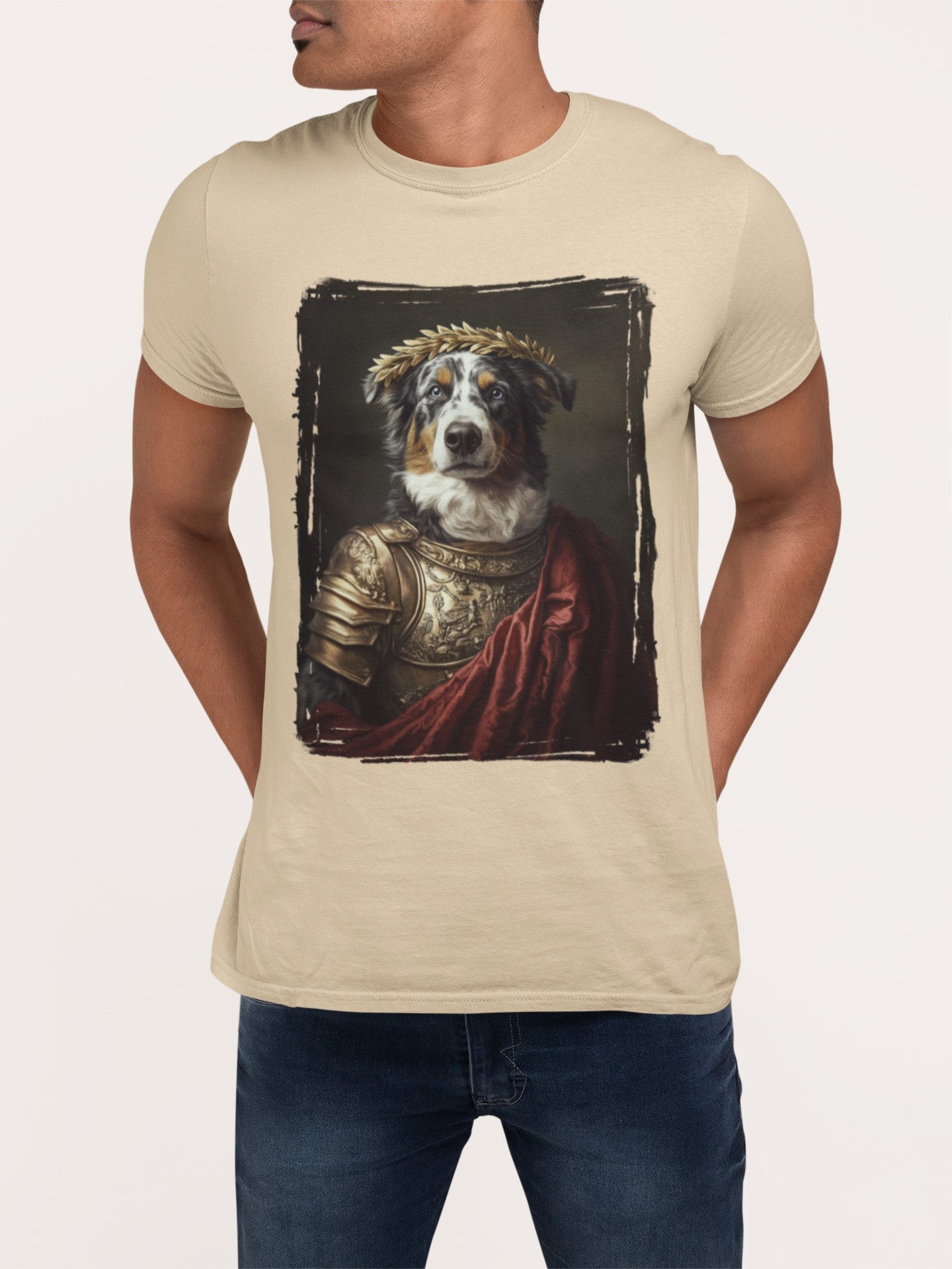 Australian Shepherd Roman Emperor Graphic Tee