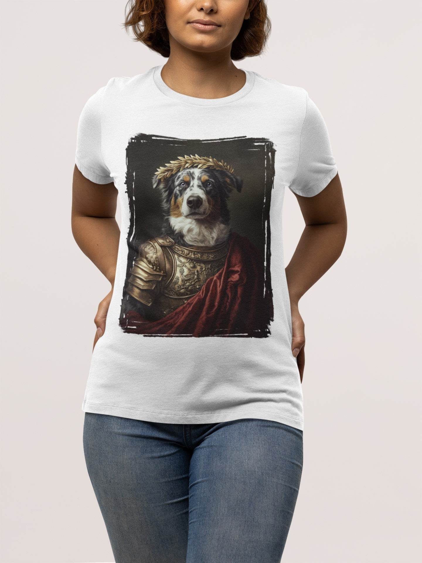 Australian Shepherd Roman Emperor Graphic Tee