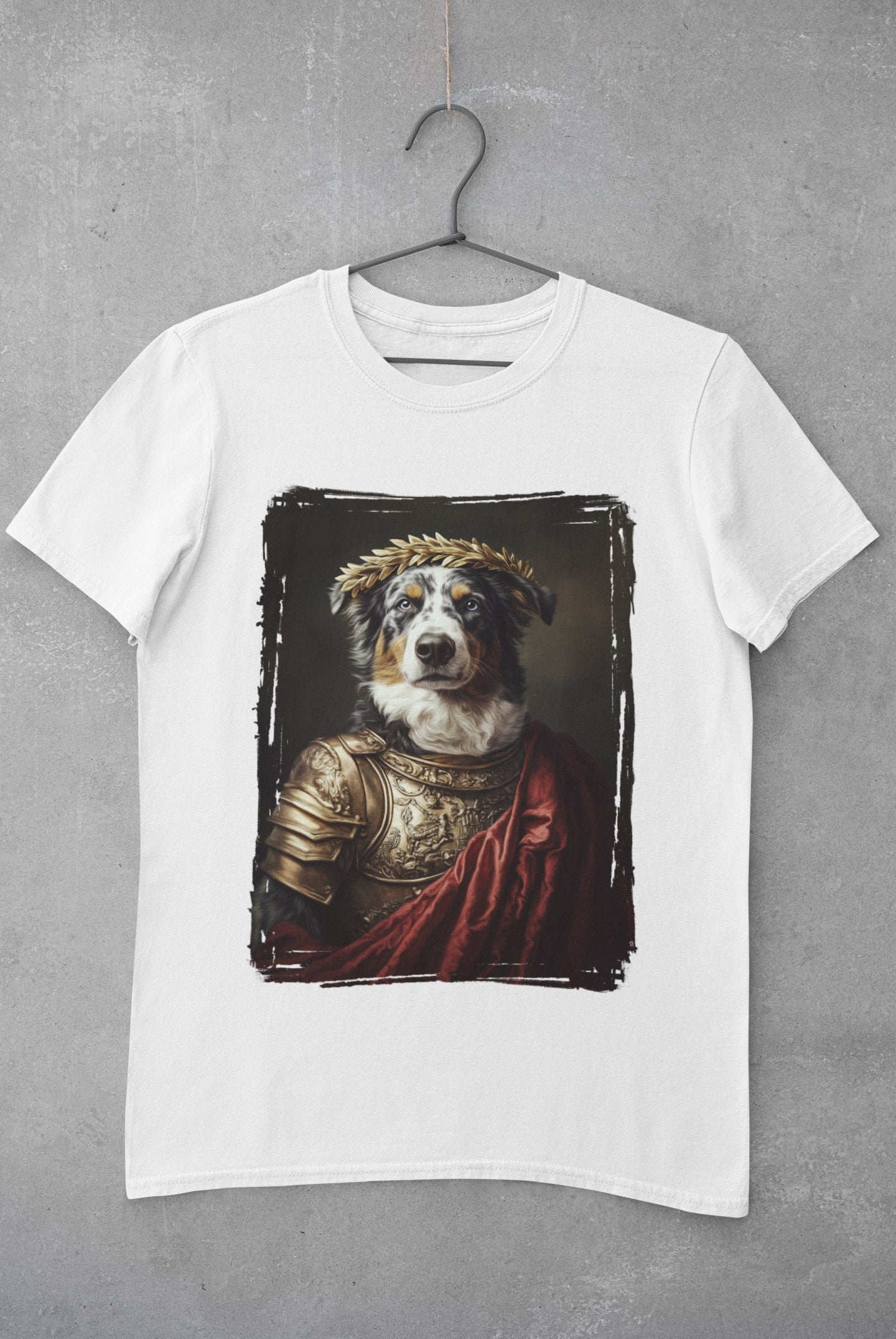 Australian Shepherd Roman Emperor Graphic Tee