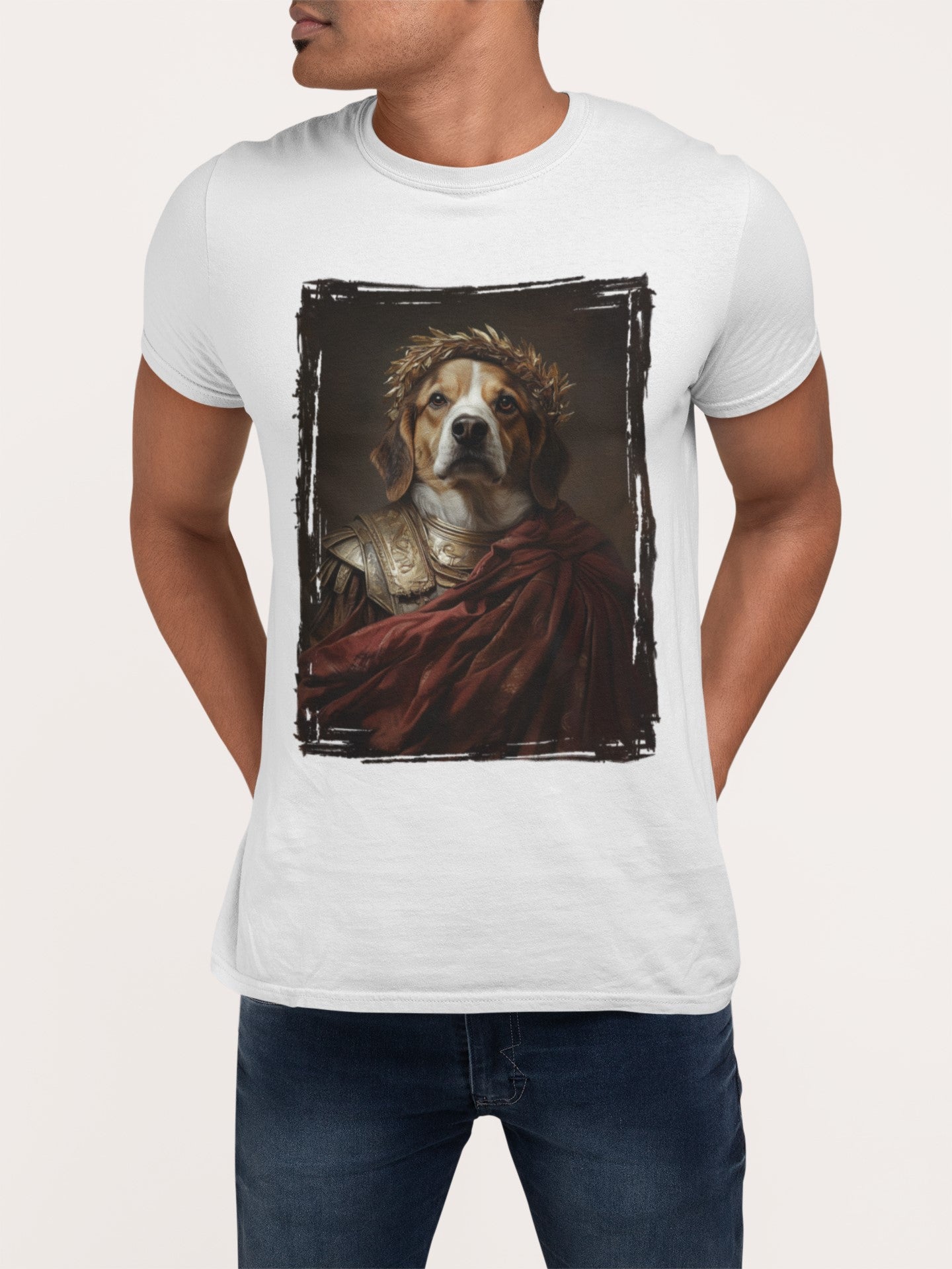 Beagle Roman Emperor Graphic Tee