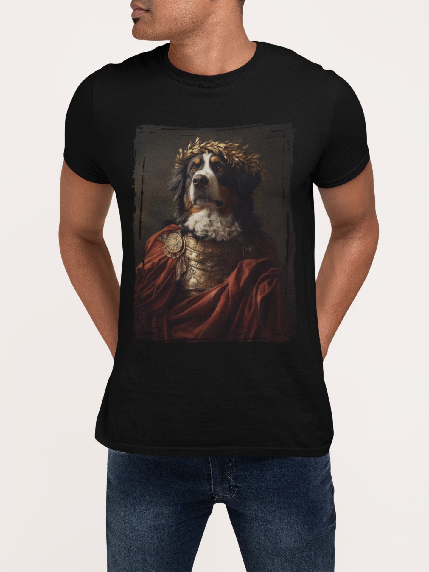 Bernese Mountain Dog Roman Emperor Graphic Tee
