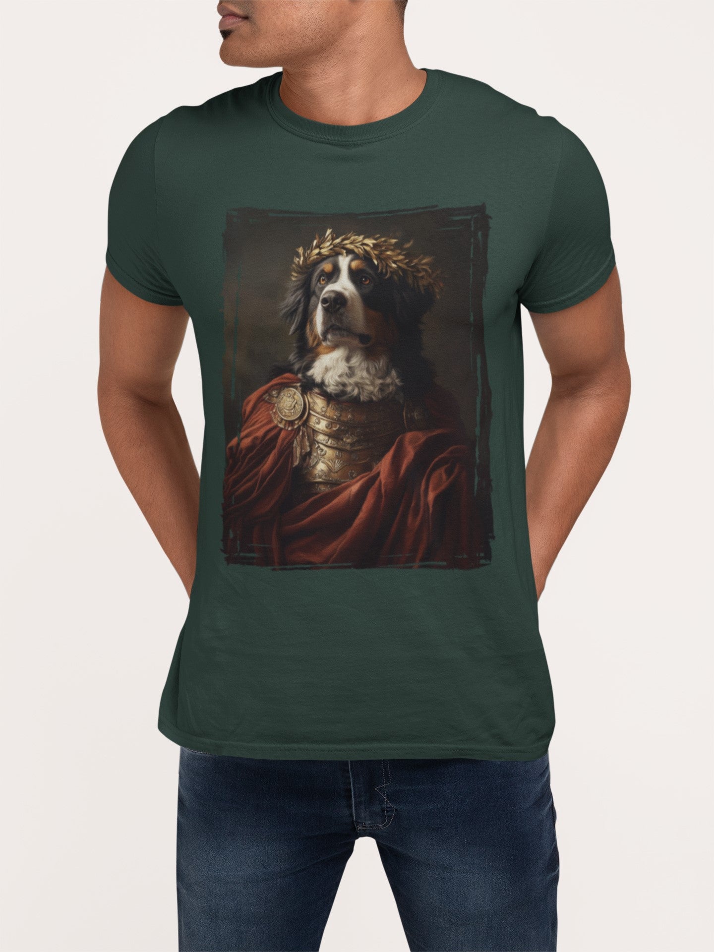 Bernese Mountain Dog Roman Emperor Graphic Tee