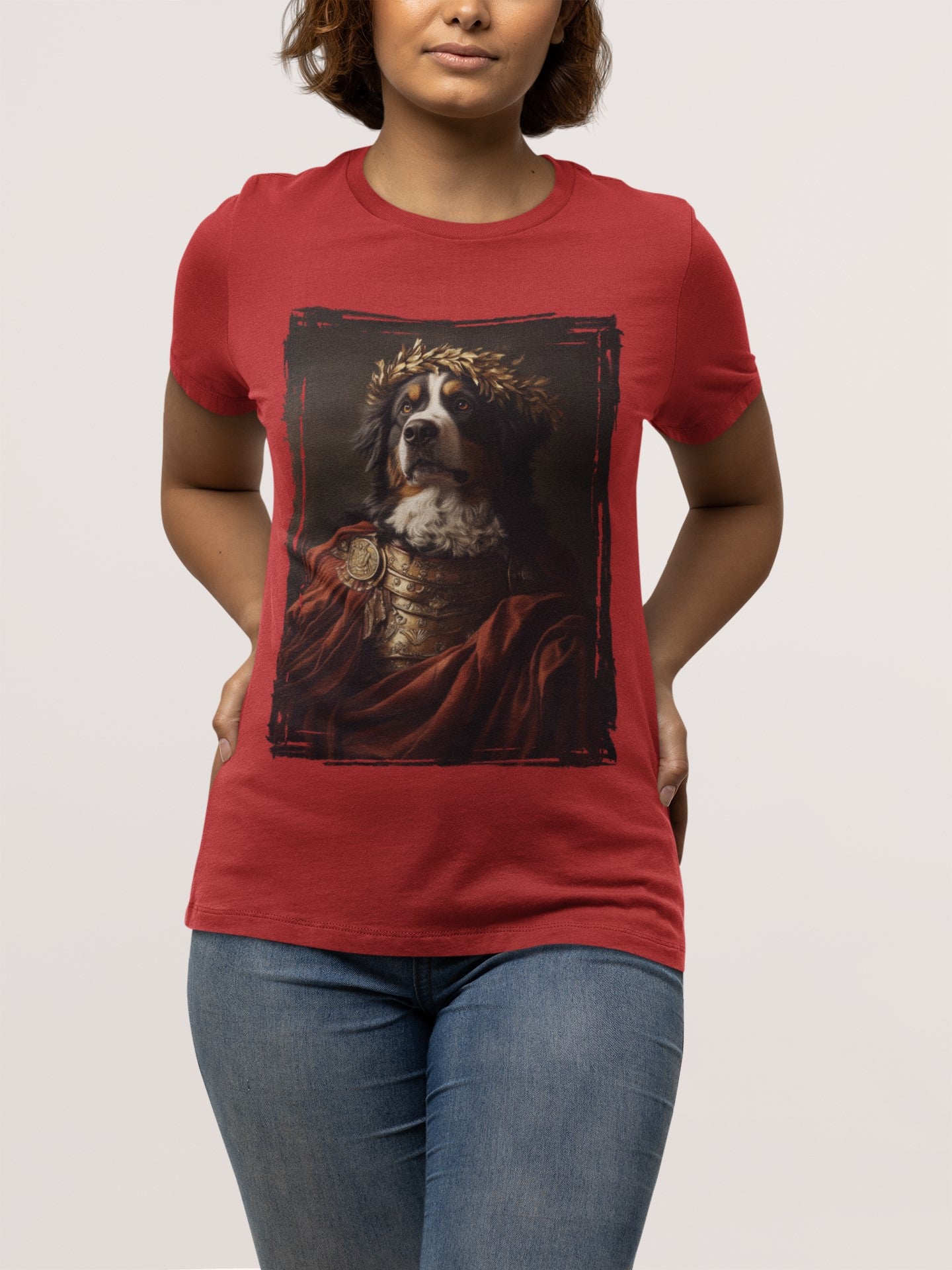 Bernese Mountain Dog Roman Emperor Graphic Tee