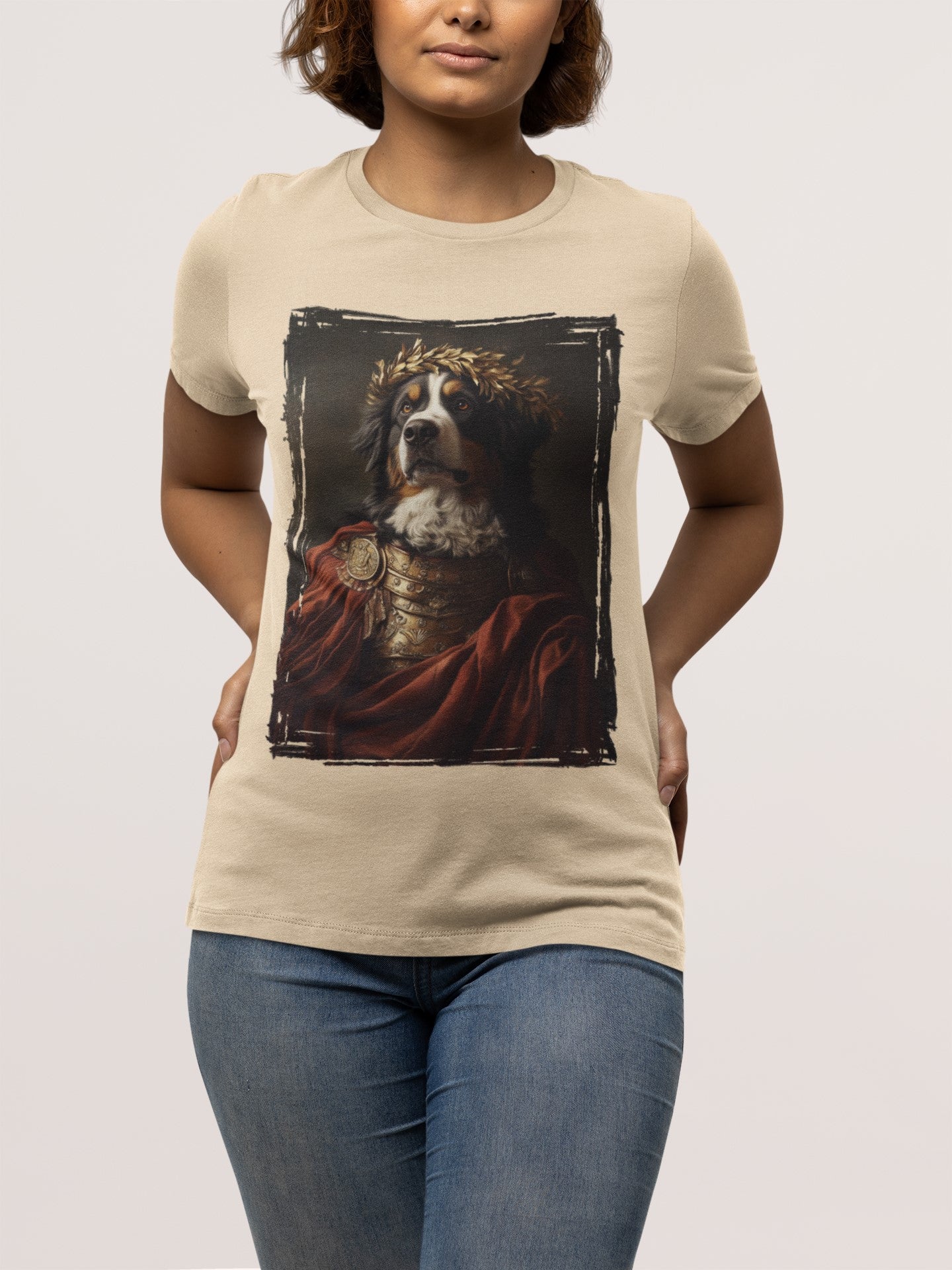 Bernese Mountain Dog Roman Emperor Graphic Tee