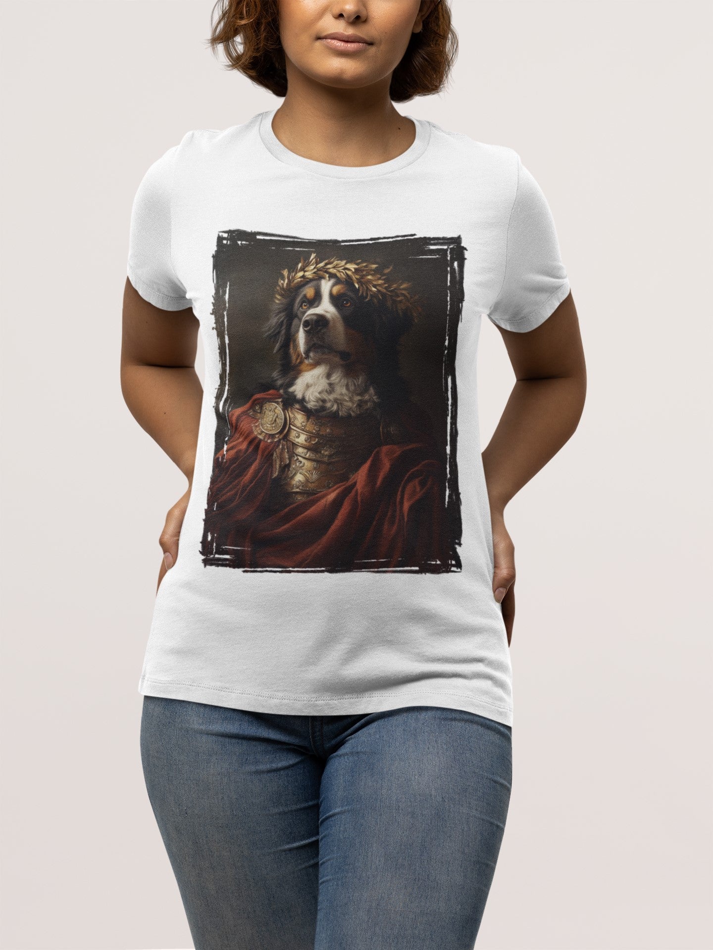 Bernese Mountain Dog Roman Emperor Graphic Tee