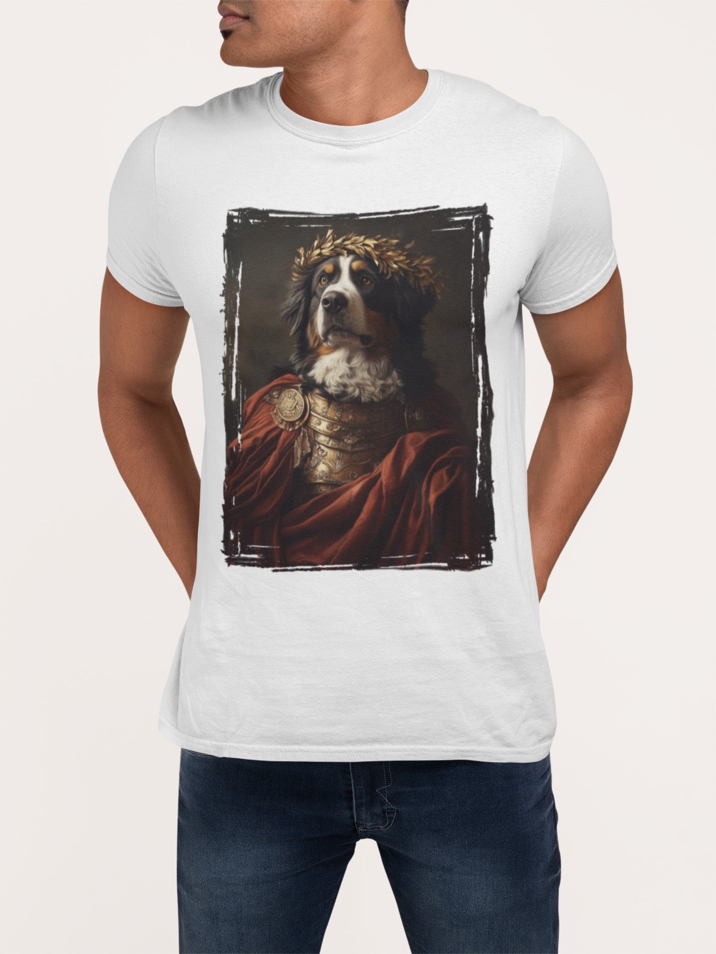 Bernese Mountain Dog Roman Emperor Graphic Tee