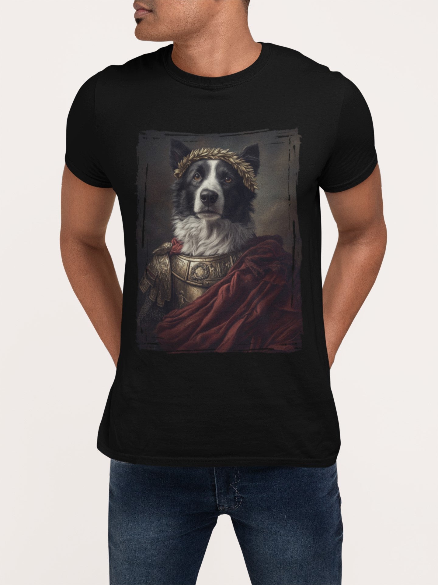 Border Collie Roman Emperor Graphic Tee
