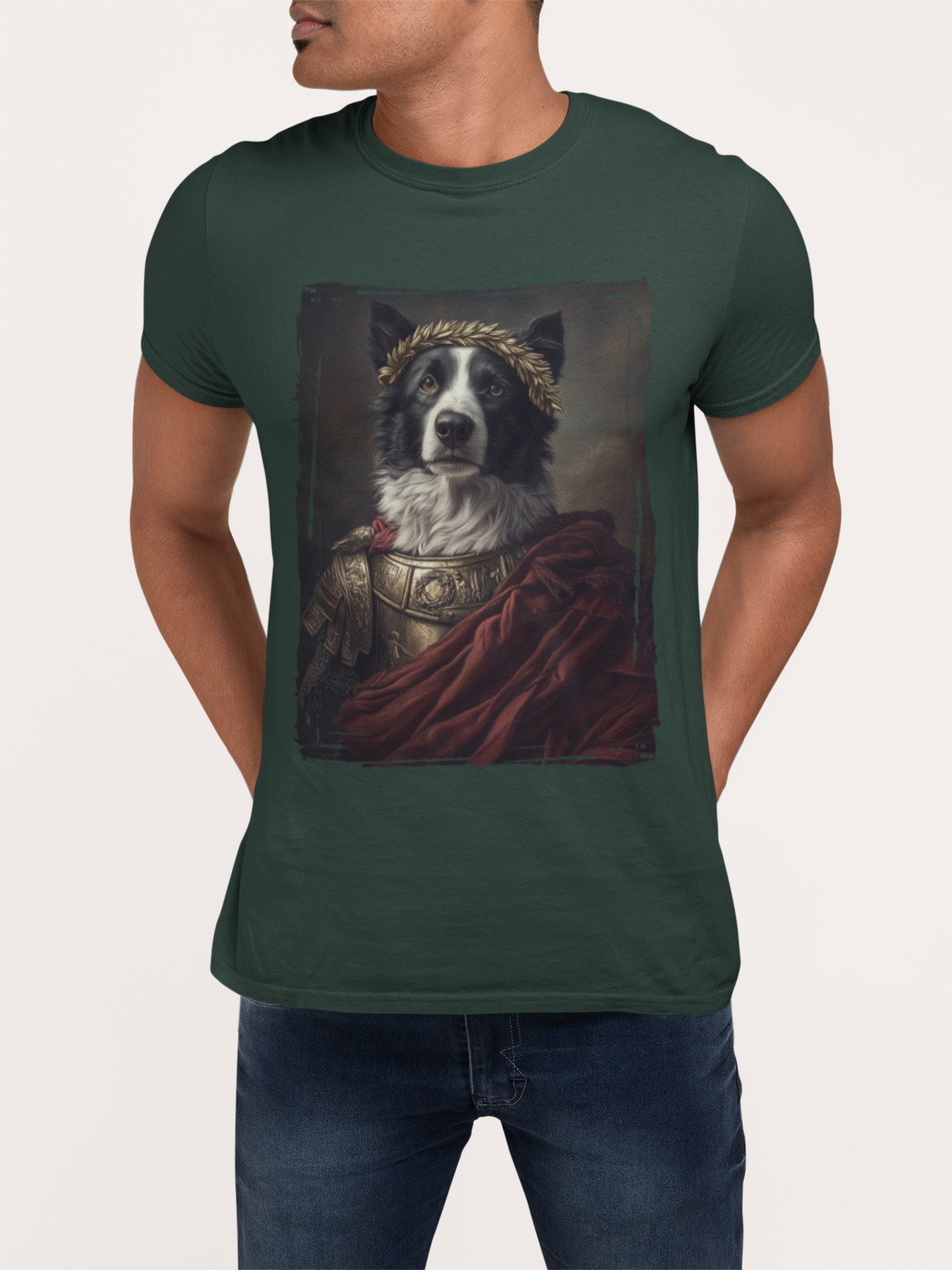 Border Collie Roman Emperor Graphic Tee