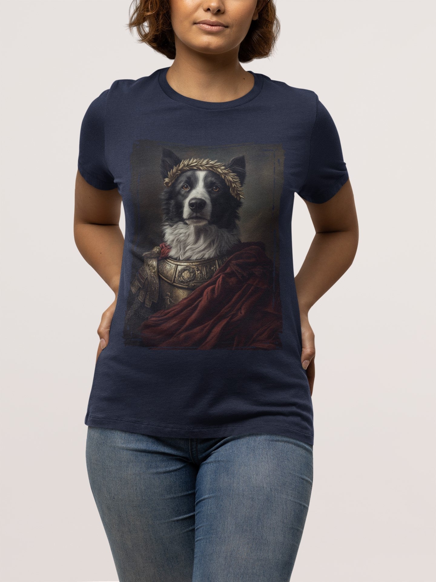 Border Collie Roman Emperor Graphic Tee