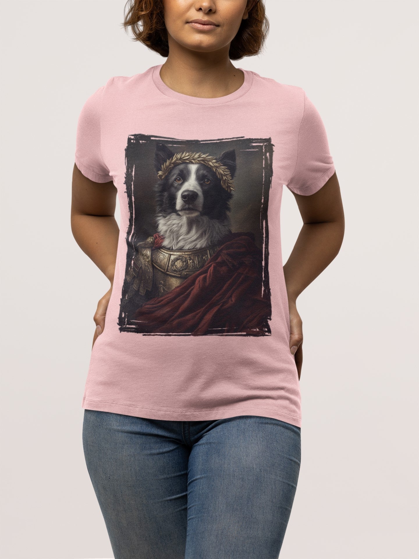 Border Collie Roman Emperor Graphic Tee