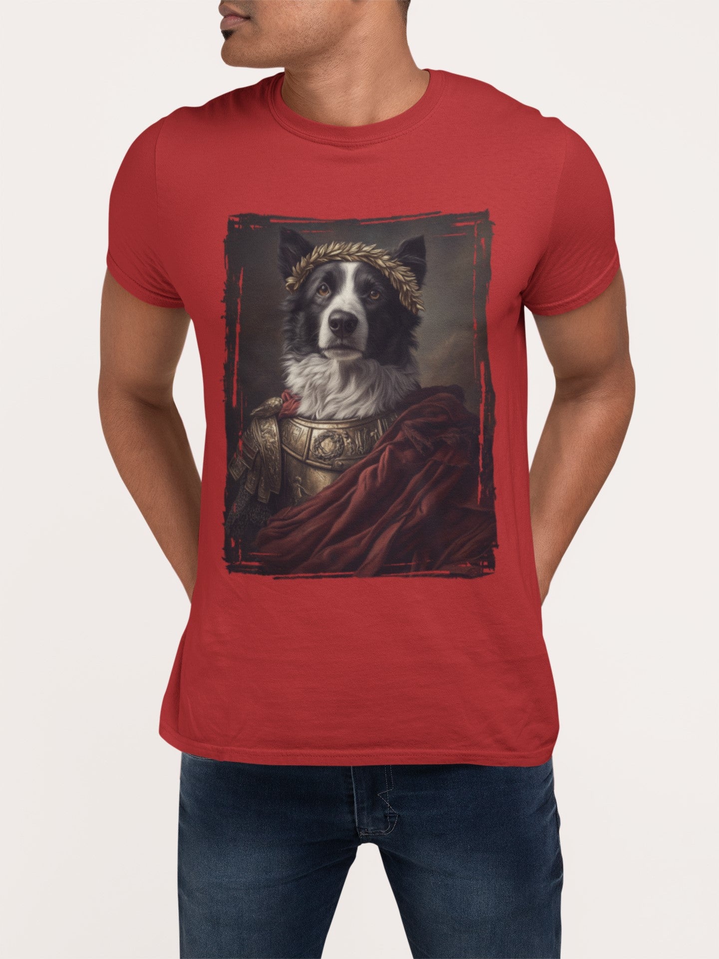 Border Collie Roman Emperor Graphic Tee