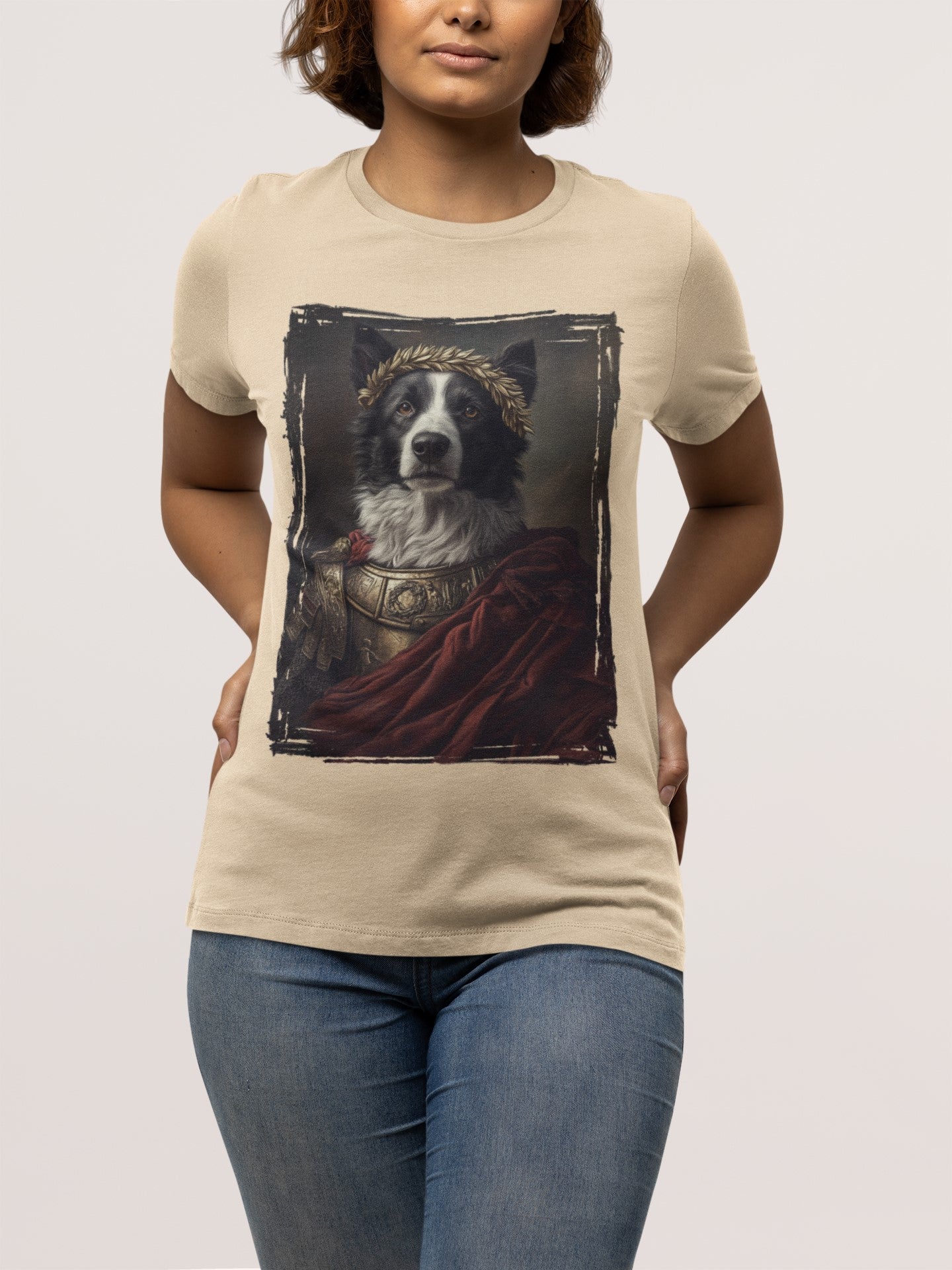 Border Collie Roman Emperor Graphic Tee