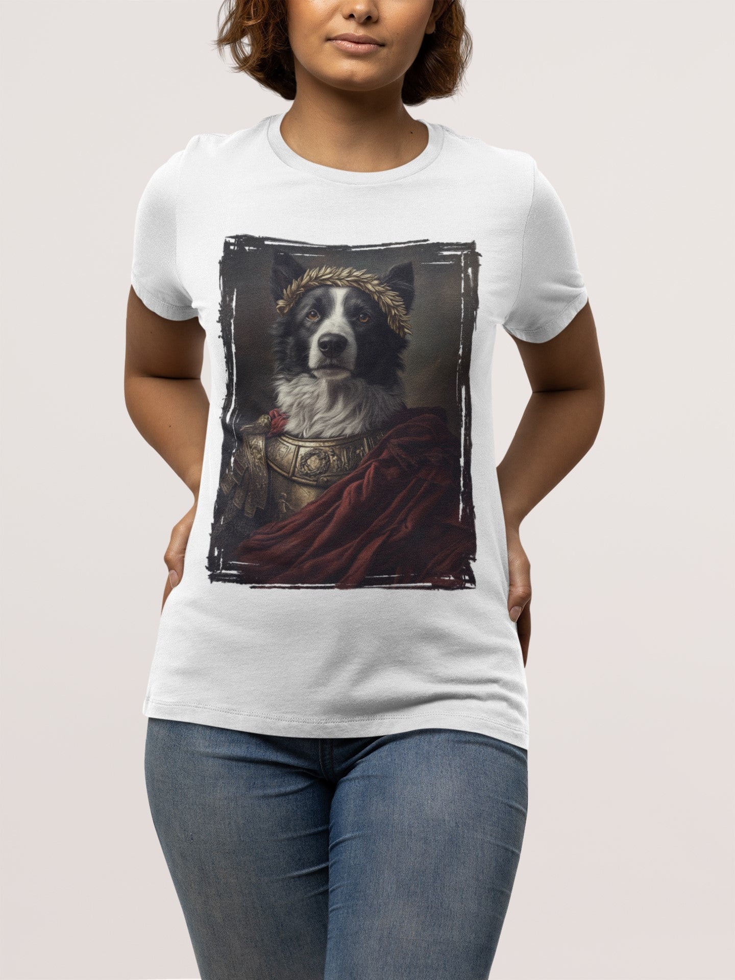 Border Collie Roman Emperor Graphic Tee