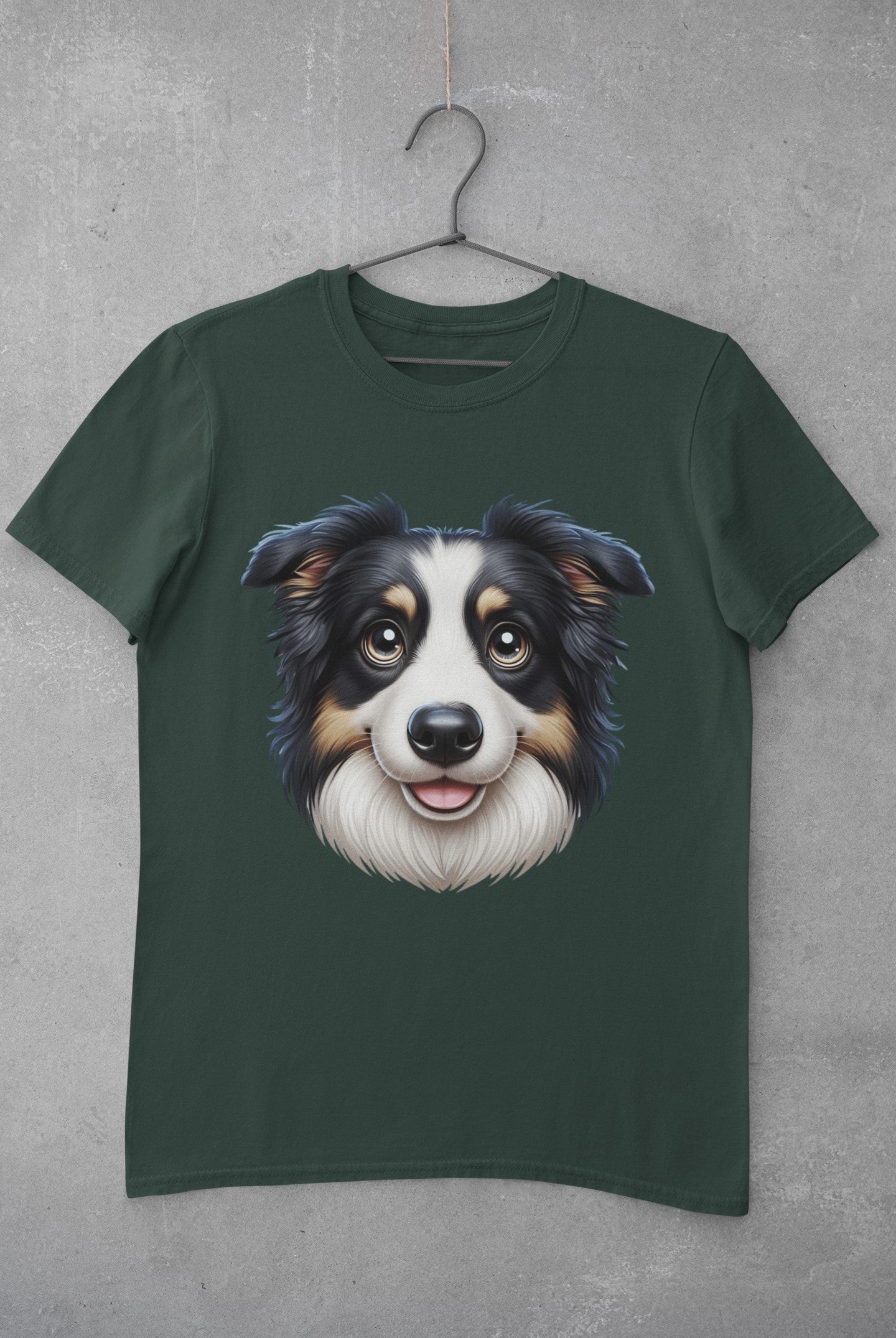 Australian Shepherd Black Tri Cartoon Graphic Tee